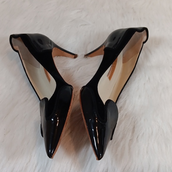 Rupert Sanderson  Designer Black Patent Leather Pumps Sz 38.5/ 8 main image 3